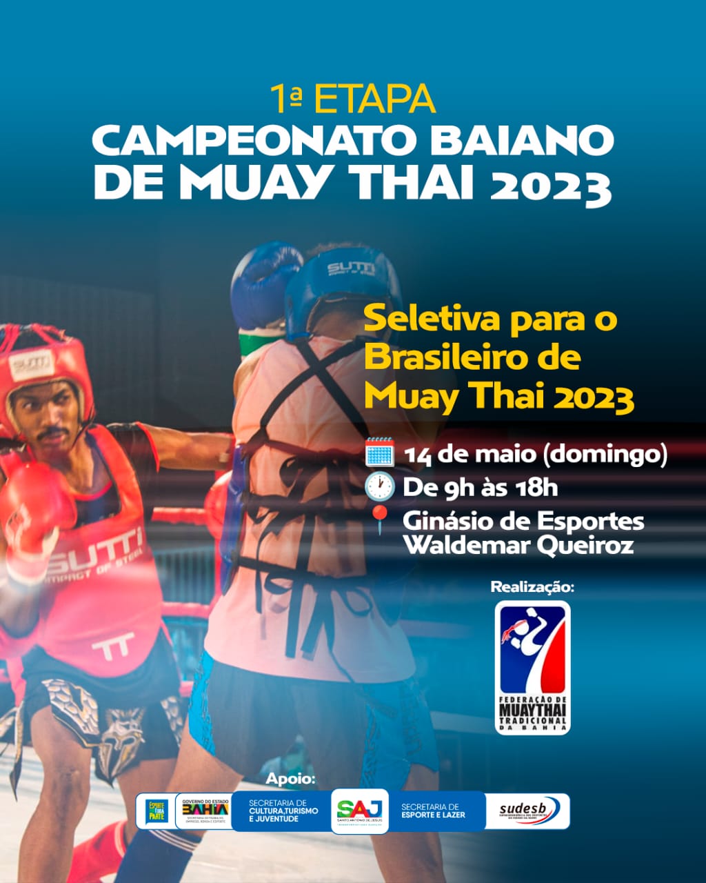 Prefeitura de Santo Antônio de Jesus apoiará a realização da 1ª Etapa do Campeonato Baiano de Muay Thai