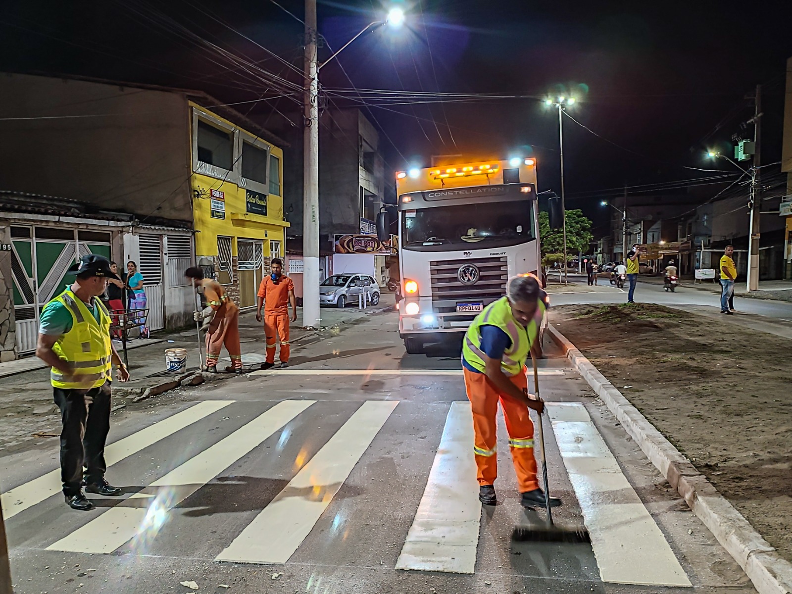 Prefeitura de Santo Antônio de Jesus deu início à implantação e revitalização de faixas de pedestres