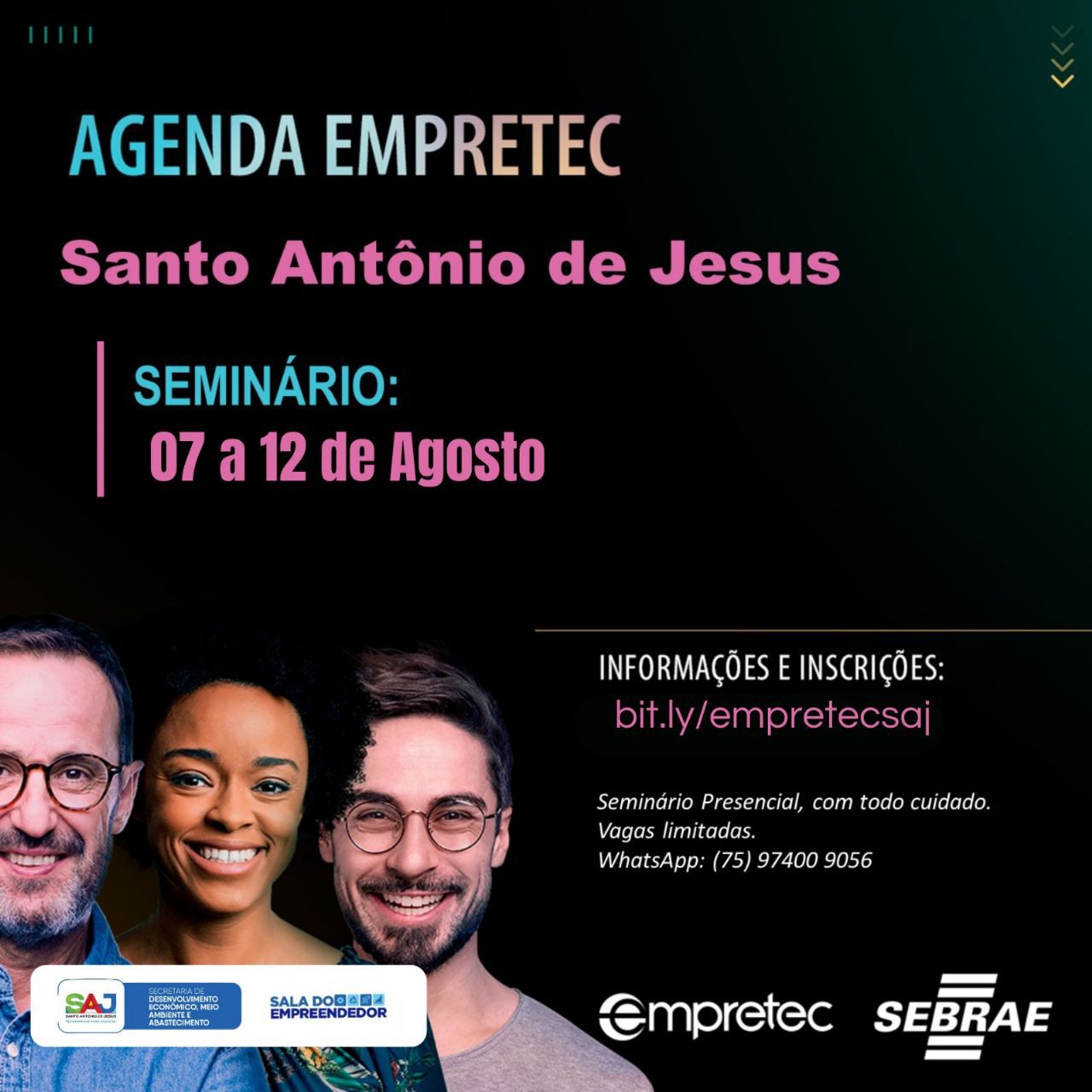Prefeitura de Santo Antônio de Jesus disponibilizará edição do programa EMPRETEC para munícipes