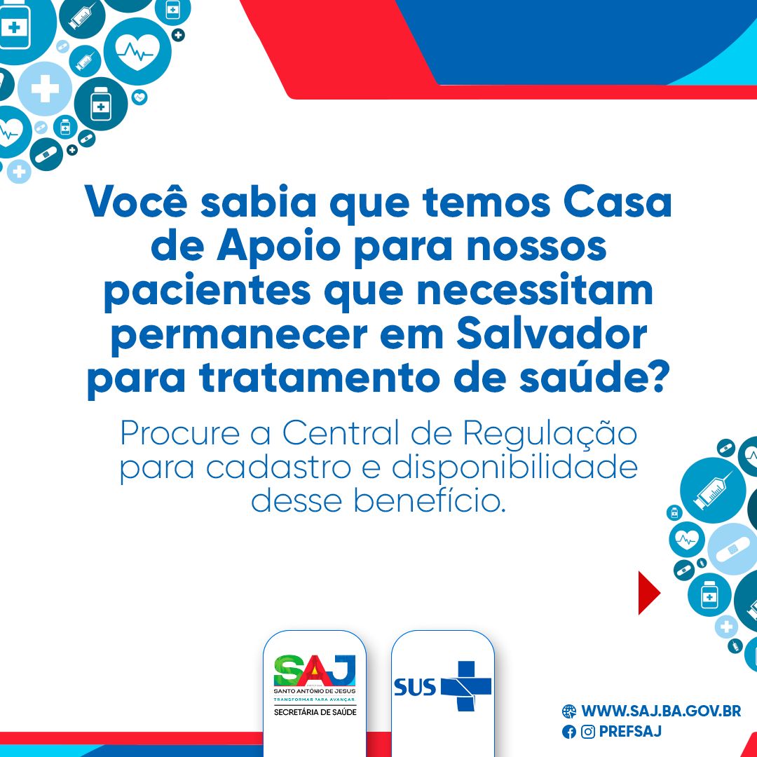 SAJ: Prefeitura disponibiliza Casa de Apoio para pacientes que necessitam de estadia em Salvador