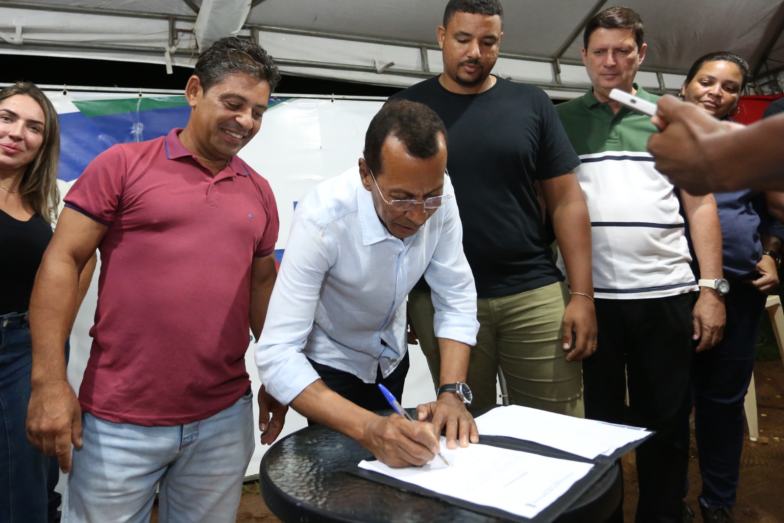 SAJ: Prefeitura realizou assinatura de ordem de serviço para início da 2° etapa da pavimentação da Comunidade Boa Vista