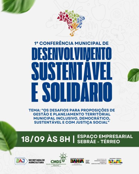 Prefeitura de Santo Antônio de Jesus realizará 1ª Conferência Municipal de Desenvolvimento Rural Sustentável e Solidário